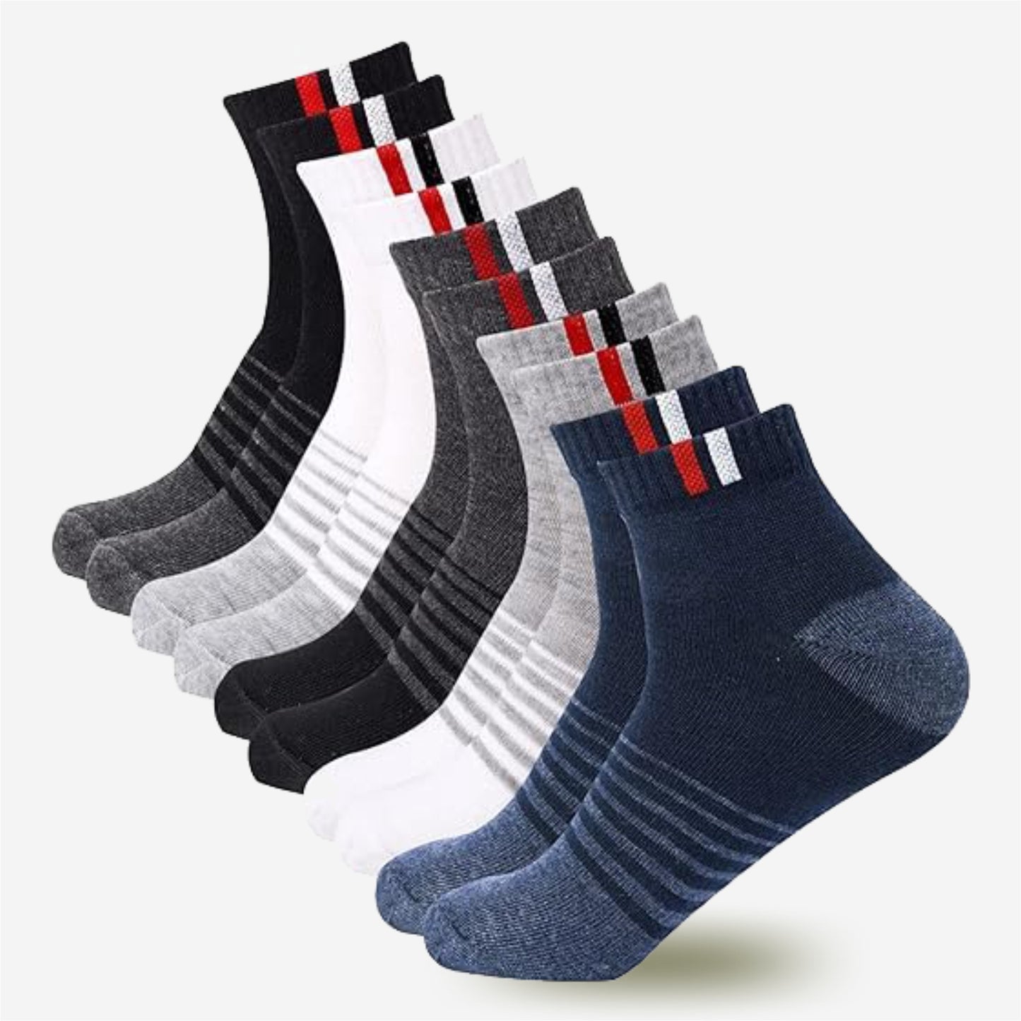 Unisex Premium Multi-design Ankle Length Socks (Pack Of 5)