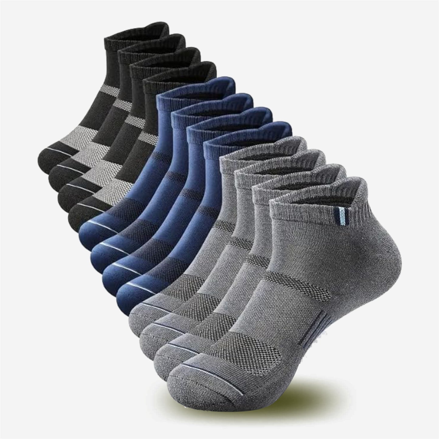 Unisex Striped Ankle Length Socks | Pack Of 6