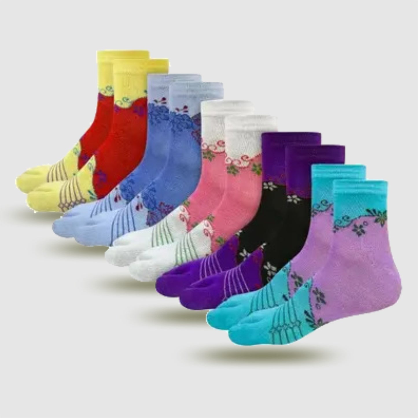 Moisture-Wicking Premium colourful Socks (Pack of 5)