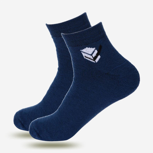 BUYBOX Ankel length Navy Blue socks (Pack of 2)