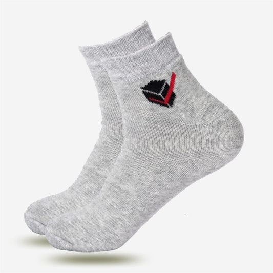 BUYBOX Ankel length Grey socks (Pack of 2)