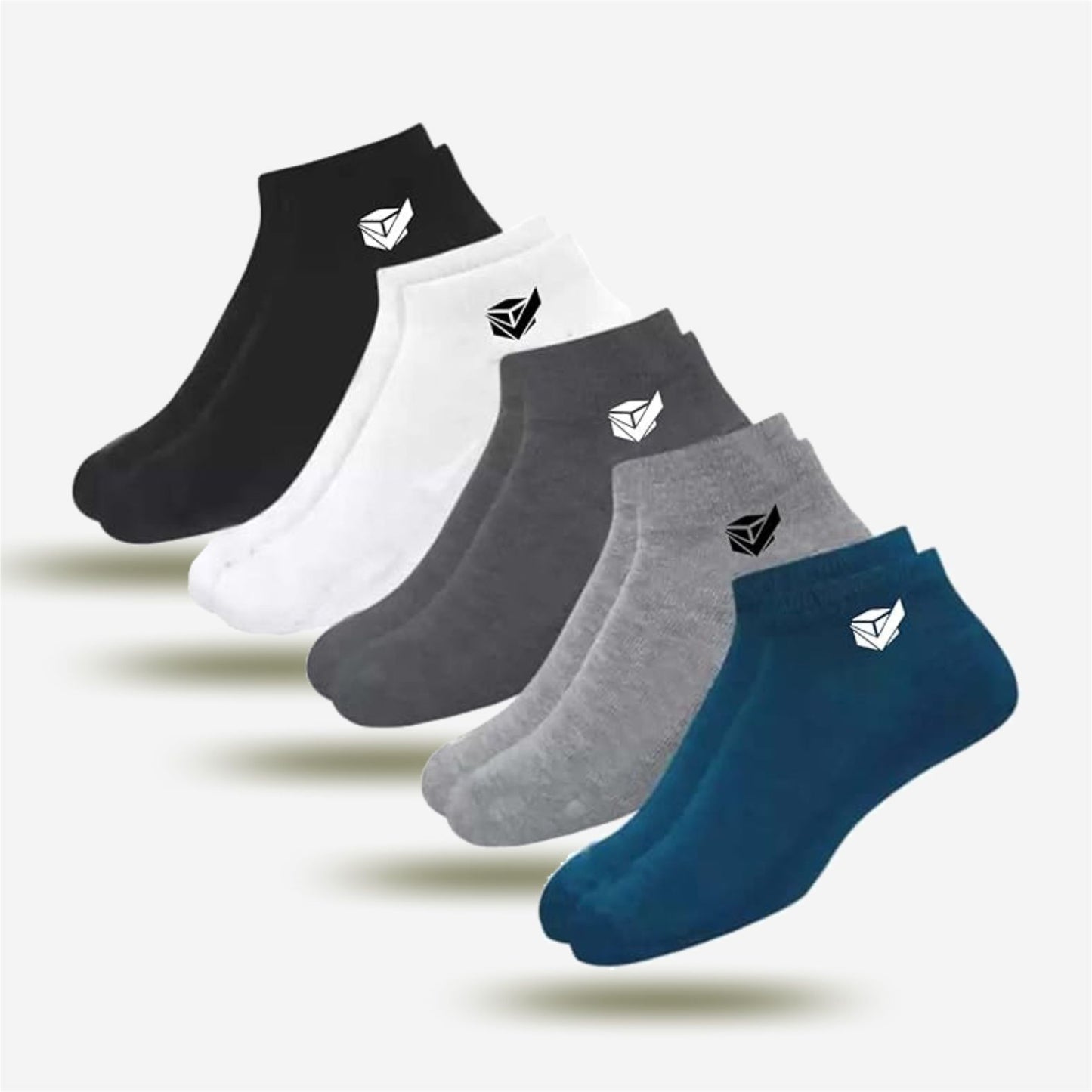 Premium Cotton Socks – Pack of 5 | Ultra-Soft, Breathable & Durable