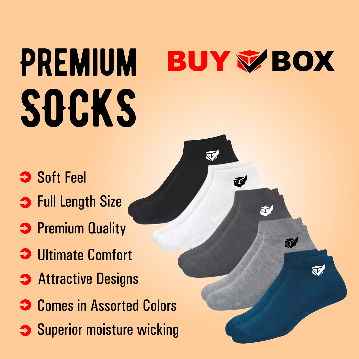 SoftWalks socks | Pack of 3
